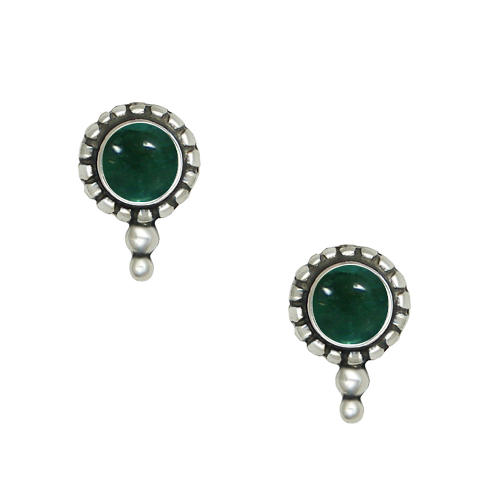 Sterling Silver Little Fluorite Post Stud Earrings